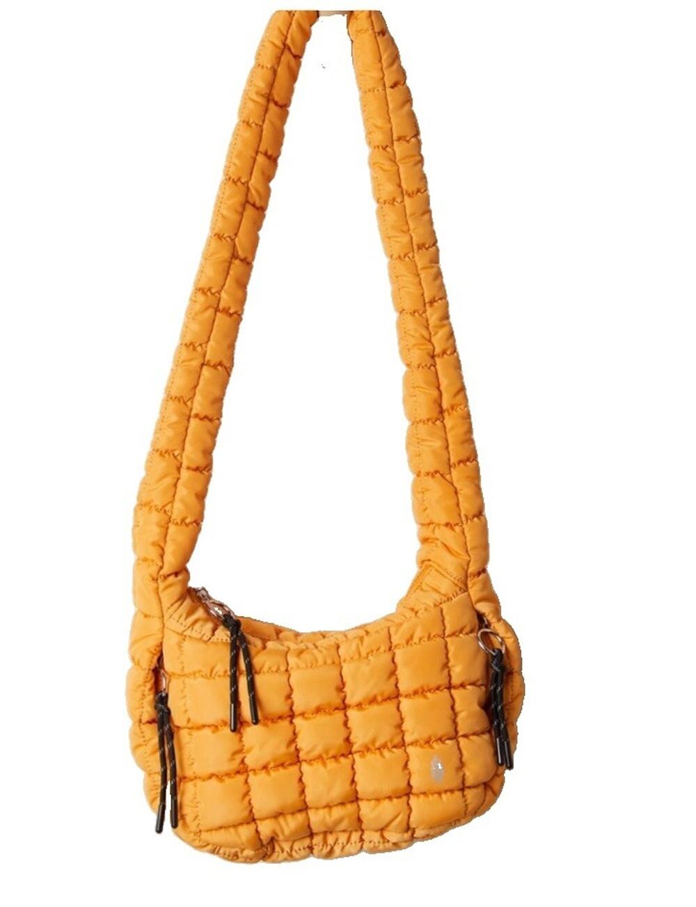 Free People Mini Carryall Sling Bag Quilted Carryall Orange Papaya NWT Baby Tote